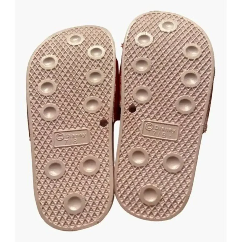 Disney Minnie Mouse Toddler Girls Red & Pink Polka Dot Sandals Size 7/8